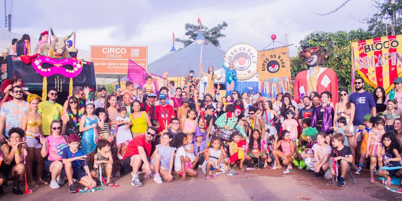 Carnaval do Circo os Kaco encanta foliões de Taquaruçu