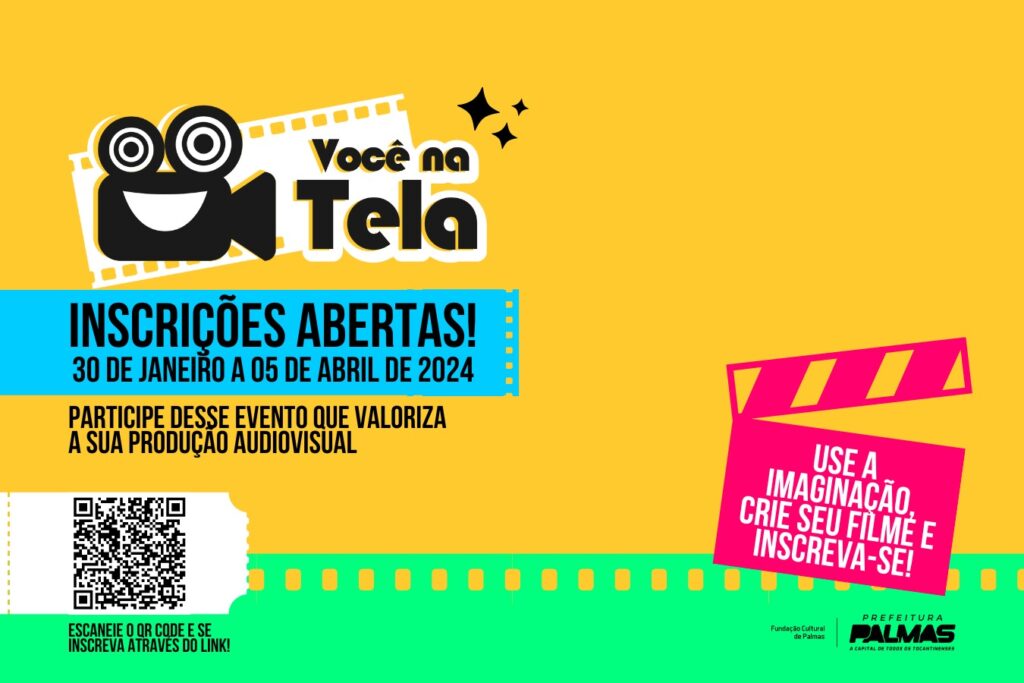 Última semana para inscrições para o VIII Festival de Cinema Estudantil de Palmas – Você na Tela