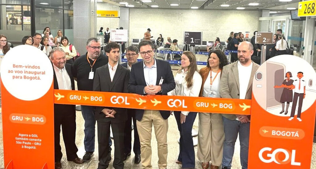 ¡Llegamos, Bogotá! GOL realiza voo inaugural para seu mais novo destino internacional: a capital da Colômbia