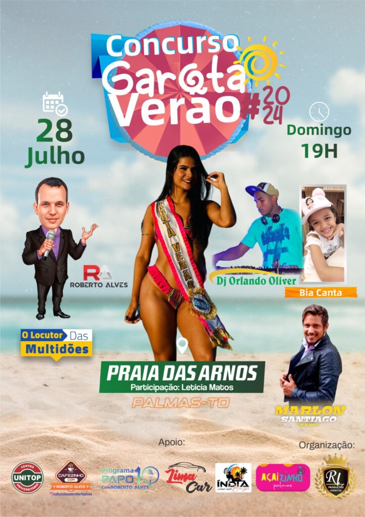 Praia das Arnos recebe a 8ª edição do desfile garota Verão de Palmas 2024