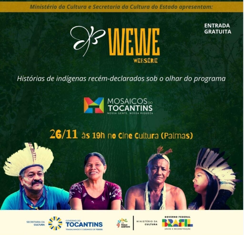 Wewe: Produção audiovisual conta histórias de indígenas recém-declarados no Tocantins