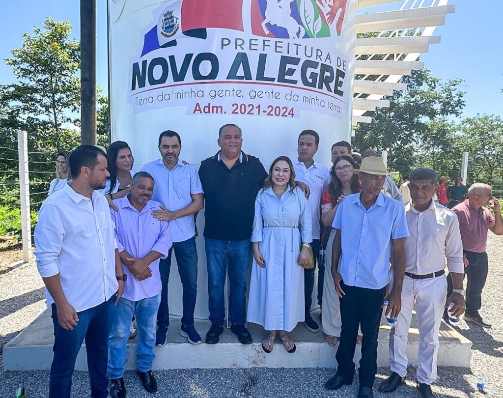 Novo Alegre vive dia histórico com inauguração de adutora de água viabilizada com recurso articulado pelo senador Eduardo Gomes